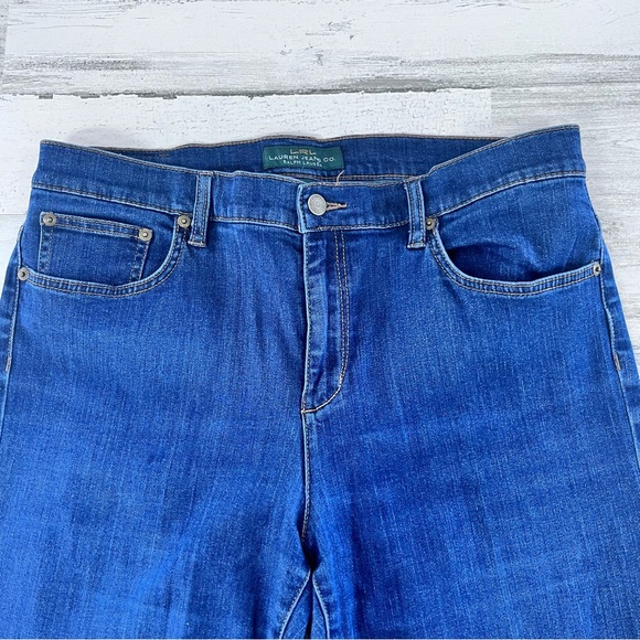 Lauren Ralph Lauren Women’s Size 14…34X31 Blue Denim Flare Leg Jeans - Picture 2 of 9